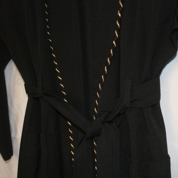 Belted Wrap Jacket with Gold Braid - Picture 5 of 8